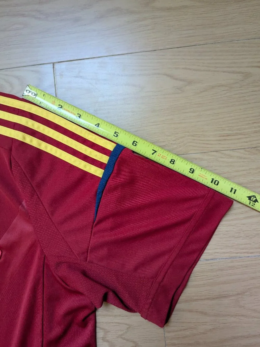 VINTAGE! Spain 2012 Home Jersey Red ClimaCool (Mens Large) ADIDAS X10937